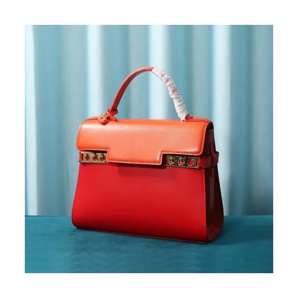 Delvaux 2020 Tempete Leather Tote Shoulder Bag,28C… - 1