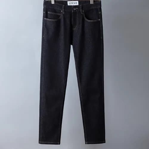 Loewe Mens Classic Denim Jeans - 로에베 남성 클래식 데님 청바지… - 1