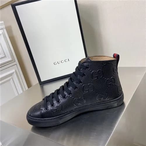 Gucci 2020 Men's Leather Sneakers - 구찌 2020 남성… - 1