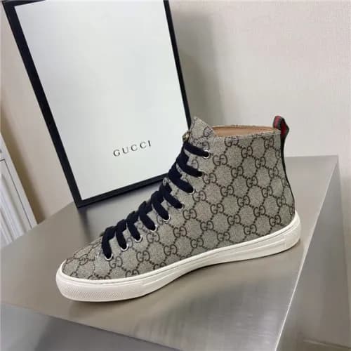 Gucci 2020 Men's Leather Sneakers - 구찌 2020 남성… - 1