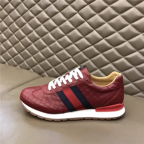 Gucci 2020 Men's Leather Sneakers - 구찌 2020 남성… - 1