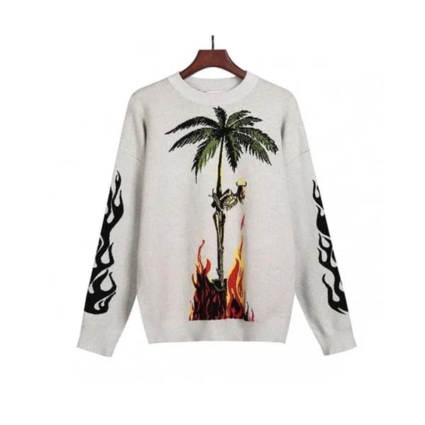[팜 엔젤스]Palm Angels 2020 Mens Logo Crew-neck Sweate… - 1