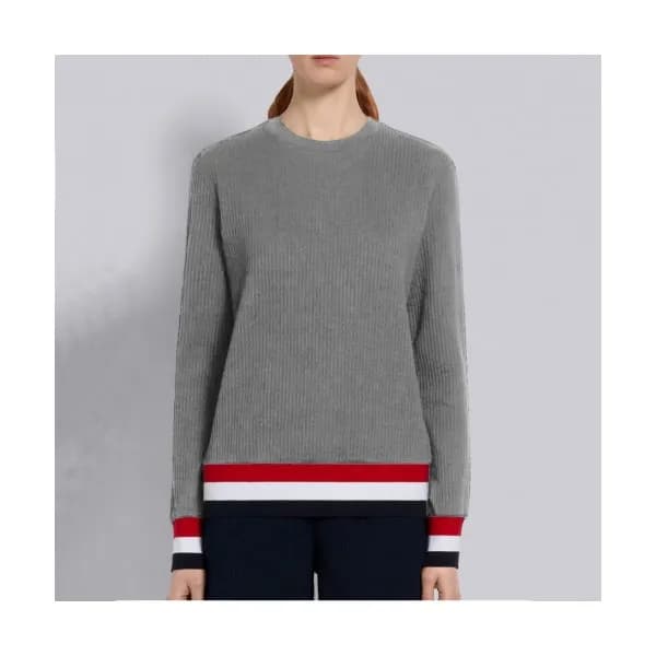 Thom Browne Womens Crew-neck Tshirts - 톰브라운 여성 크루넥… - 1