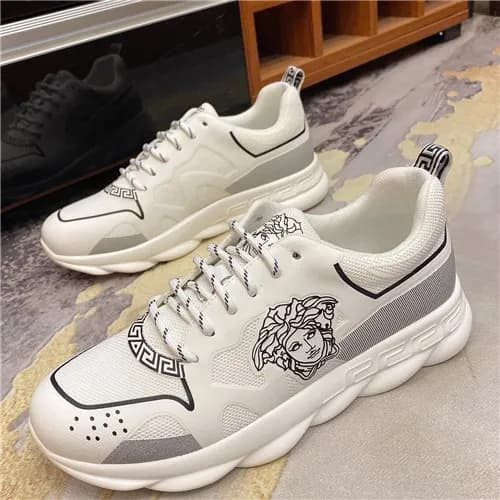 Versace 2021 Men's Leather Sneakers - 베르사체 202… - 1