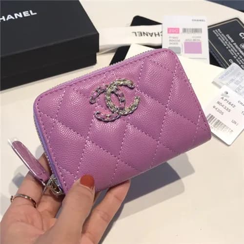 Chanel 2021 Women's Leather Coin purse/Card pu… - 1