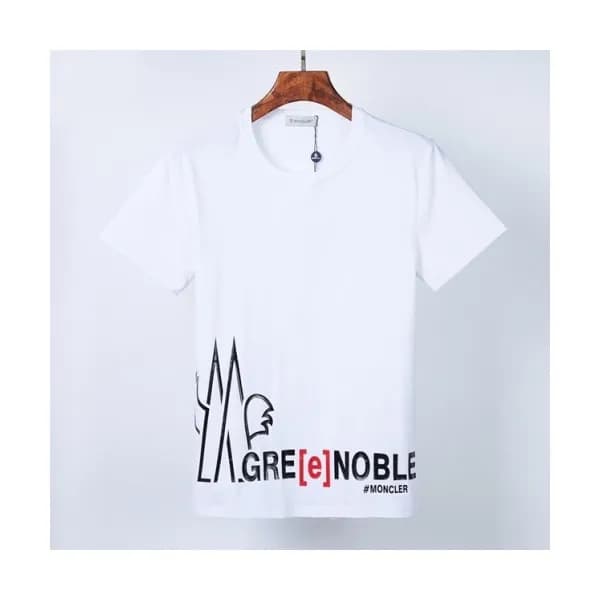 [매장판]Moncler 2021 Mens Logo Crew-neck Short Sleeve… - 1