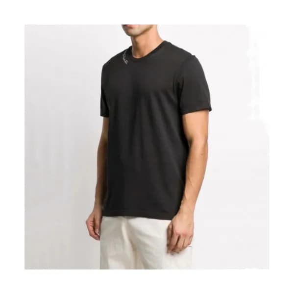 Ferragamo Mens Basic Logo Cotton Short Sleeved T… - 1
