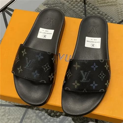 Louis Vuitton 2021 Men's Leatehr Slipper,LOUS2… - 1