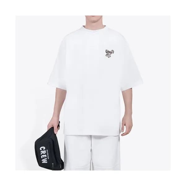 Balenciaga Mm/Wm Logo Cotton Short Sleeved Tshirt… - 1