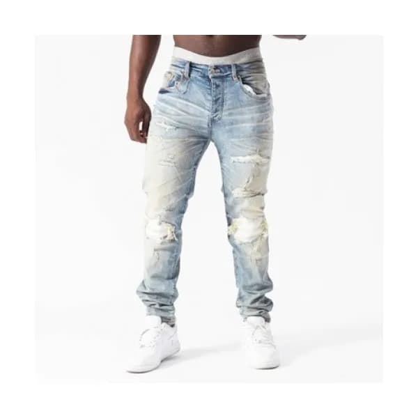 Amiri Mens Trendy Denim Pants Blue - 아미리 2021 남성 … - 1