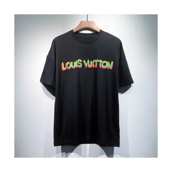 Louis vuitton Mm/Wm Logo Short Sleeved Tshirts Bl… - 1