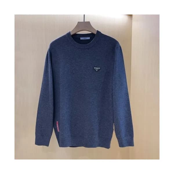 Prada Mens Crew-neck Sweaters Gray - 프라다 2021 남성 … - 1