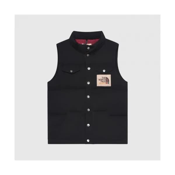 Gucci Mens Patch Logo Modern Duck Down Padding Ves… - 1