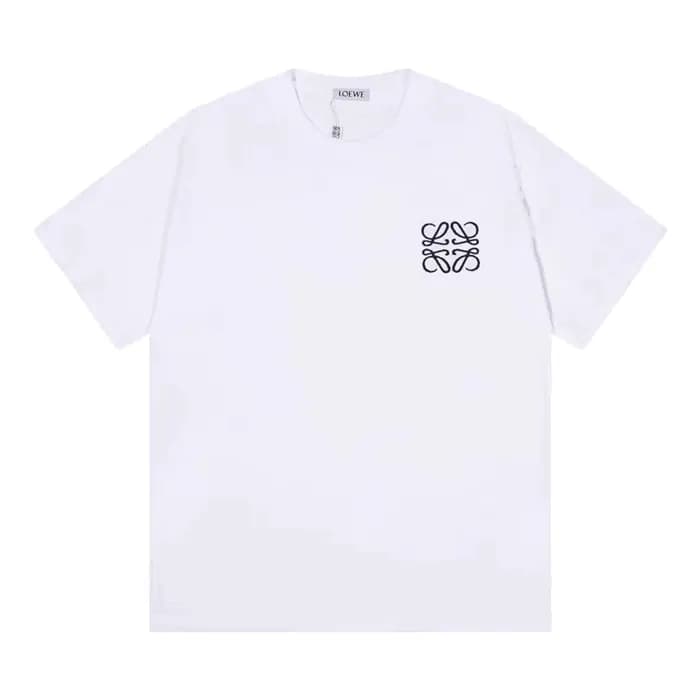 Loewe Unisex Smile Short Sleeved Tshirts White - … - 1