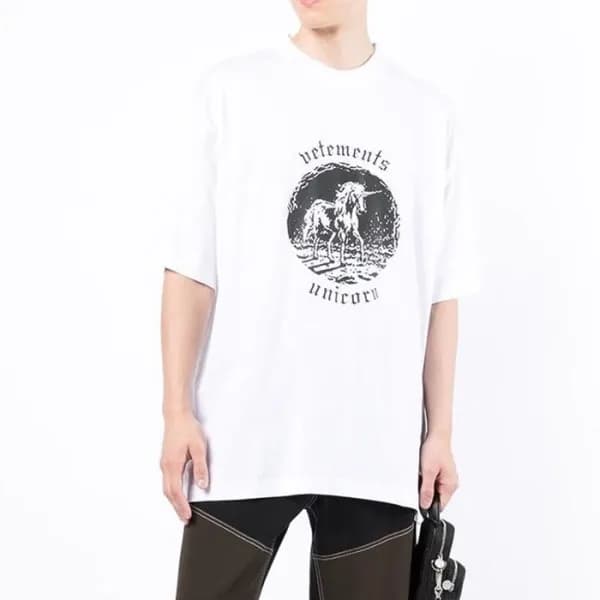 베트멍 남/녀 트렌디 화이트 반팔티 - Unisex White Tshirts - vet02… - 1