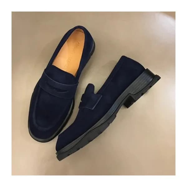 알렌산더 맥퀸 남성 네이비 로퍼 - Mens Navy Loafer - alx0200x - 1
