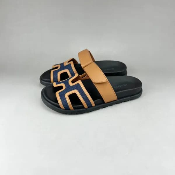에르메스 남/녀 네이비 슬리퍼 - Unisex Navy Slippers - her0803x - 1