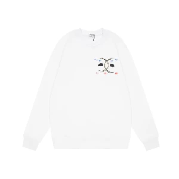 샤넬 남성 캐쥬얼 화이트 맨투맨 - Mens White Tshirts - cnl0914x - 1