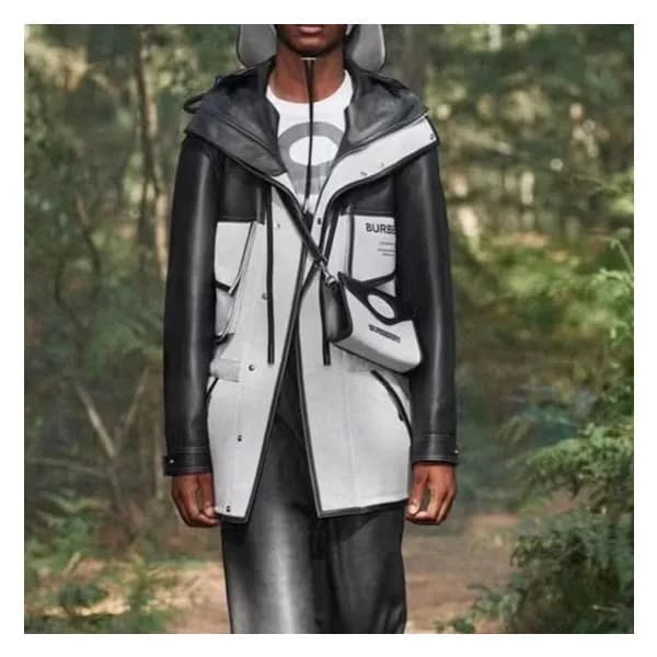버버리 남성 블랙 가죽 코트 - Mens Black Coats - bur04499x - 1