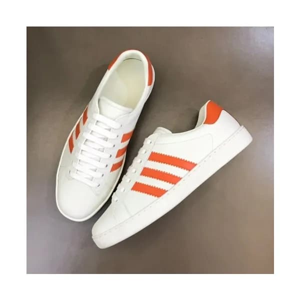 구찌 남성 클래식 오렌지 스니커즈- Mens Orange Sneakers - guc0512… - 1