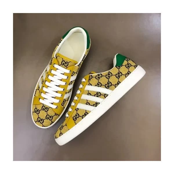 구찌 남성 클래식 옐로우 스니커즈- Mens Yellow Sneakers - guc0513… - 1