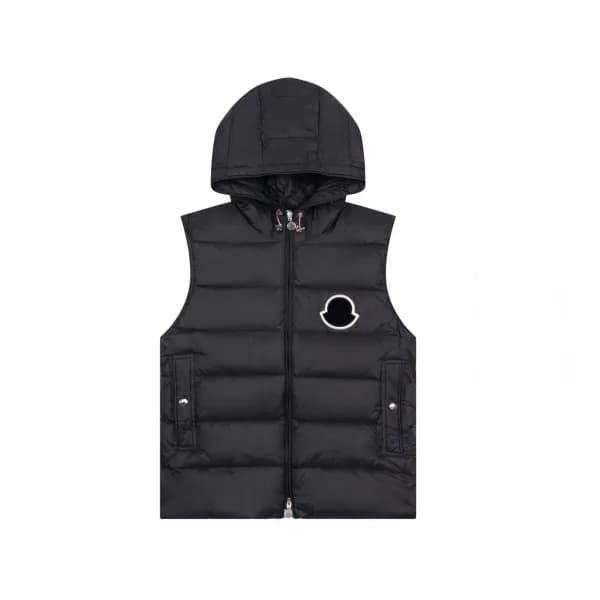 몽클레어 남성 블랙 다운 베스트 - Moncler Mens Black Vest - mo22… - 1