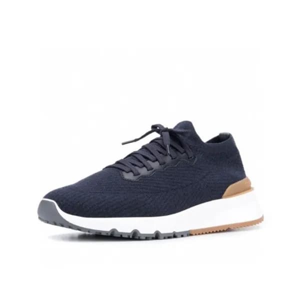 브루넬로쿠치넬리 남성 네이비 스니커즈 - Brunello Cucinelli Mens Nav… - 1