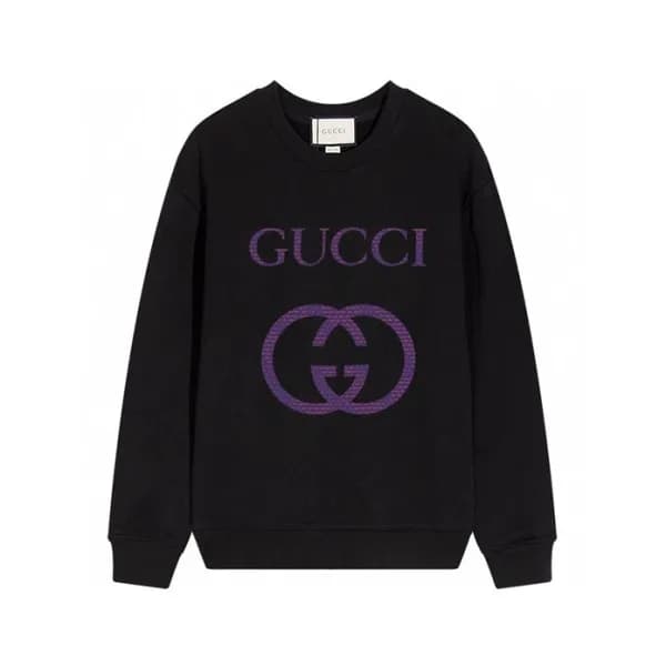 구찌 남성 베이직 블랙 맨투맨 - Gucci Mens Black Tshirts - Gu87… - 1