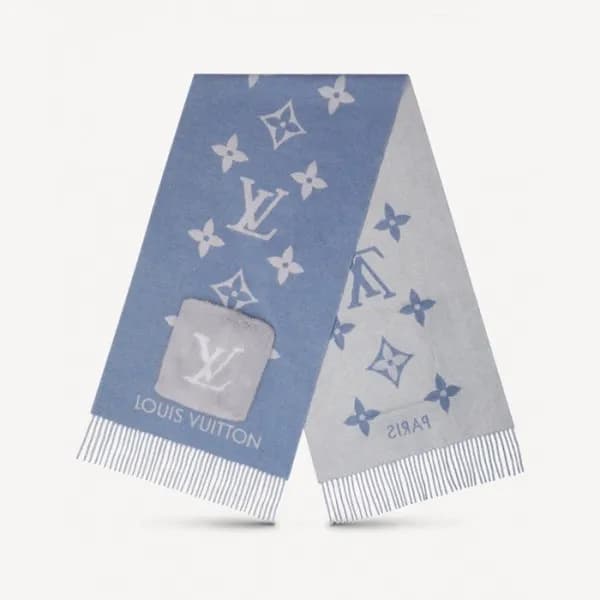 루이비통 여성 블루 머플러 - Louis vuitton Womens Blue Muffler… - 1