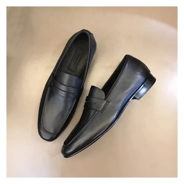 에르메네질도 제냐 남성 블랙 로퍼 - Ermenegildo Zegna Mens Black … - 1