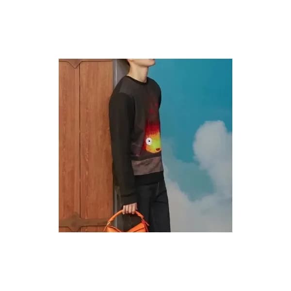 로에베 남성 블랙 맨투맨 - Loewe Mens Black Tshirts - loe703x - 1
