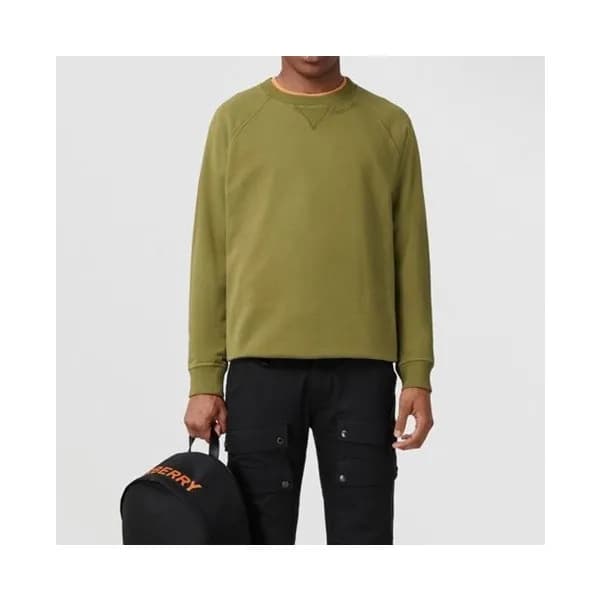 버버리 여성 크루넥 그린 맨투맨 - Burberry Womens Green Tshirts … - 1
