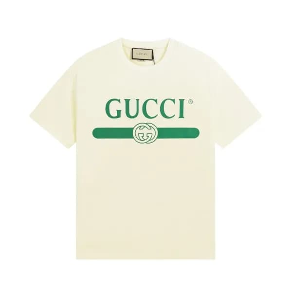 구찌 남/녀 화이트 크루넥 반팔티 - Gucci Unisex White Short slee… - 1
