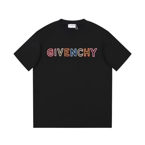 지방시 남성 크루넥 블랙 반팔티 - Givenchy Mens Black Short Slee… - 1