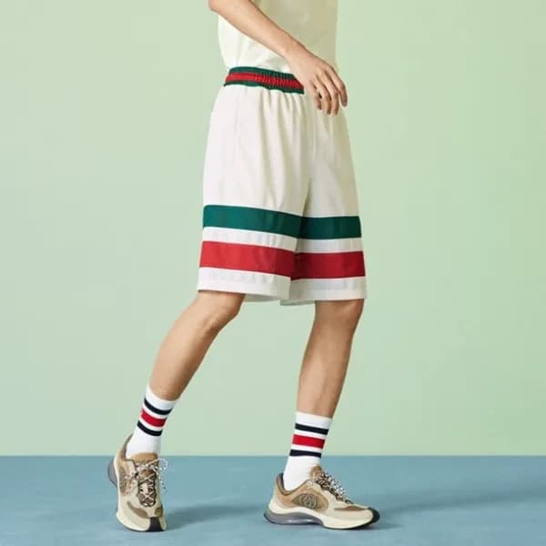 구찌 남성 캐쥬얼 화이트 반바지 - Gucci Mens White Half-pants - … - 1