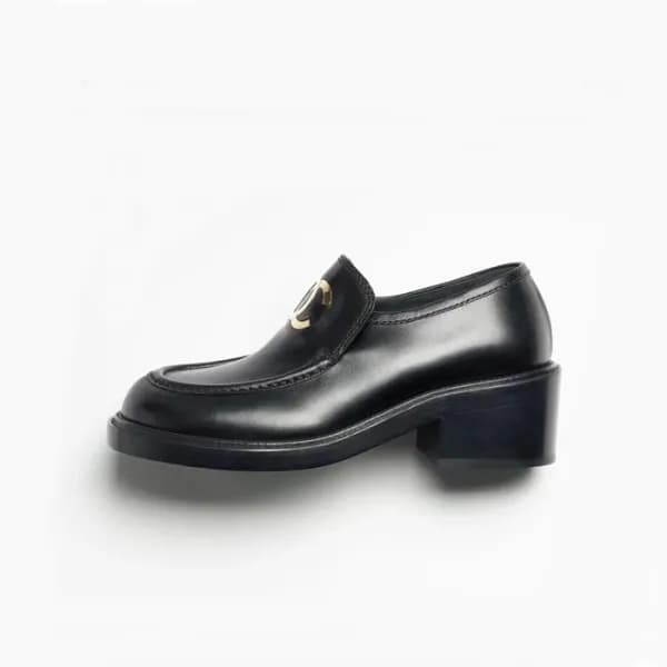 샤넬 여성 블랙 로퍼 - Chanel Womens Black Loafer - ch492x - 1