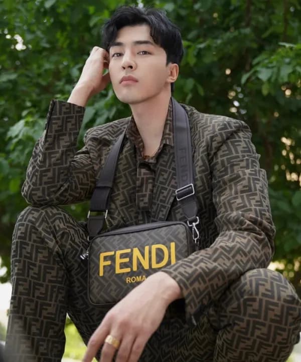 펜디 남성 모던 카키 슈트 자켓 - Fendi Mens Khaki Suit Jackets … - 1