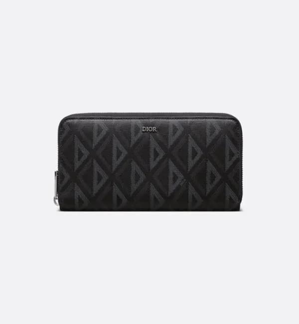 디올 남성 블랙 지퍼돌이 장지갑 - Dior Mens Black Zippy Wallets … - 1