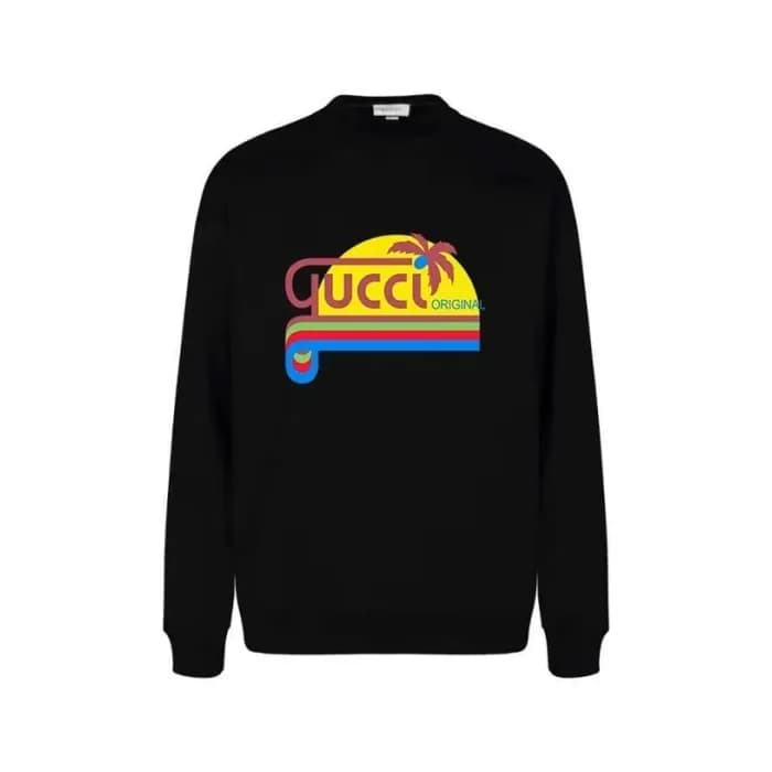 구찌 남성 베이직 블랙 맨투맨 - Gucci Mens Black Tshirts - gu11… - 1