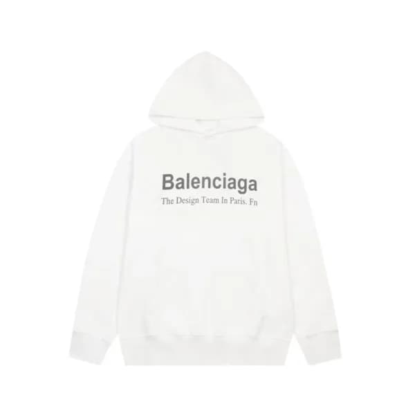 발렌시아가 남성 아이보리 후드티 - Balenciaga Mens Ivory Hoodie -… - 1