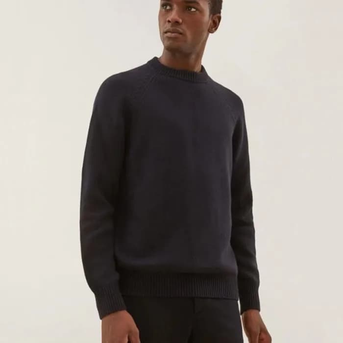 로로피아나 남성 블랙 스웨터 - Loro Piana Mens Black Sweater - … - 1