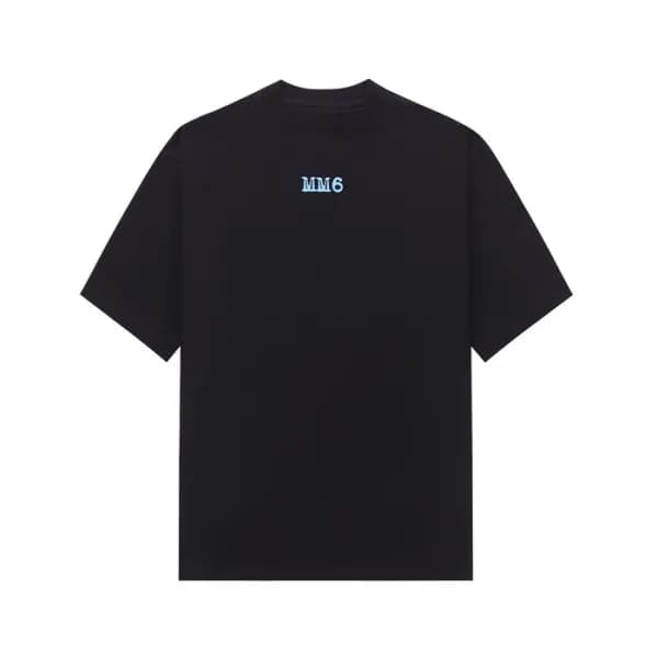 메종 마르지엘라 남/녀 블랙 반팔 티셔츠 - Maison Margiela Unisex Bl… - 1