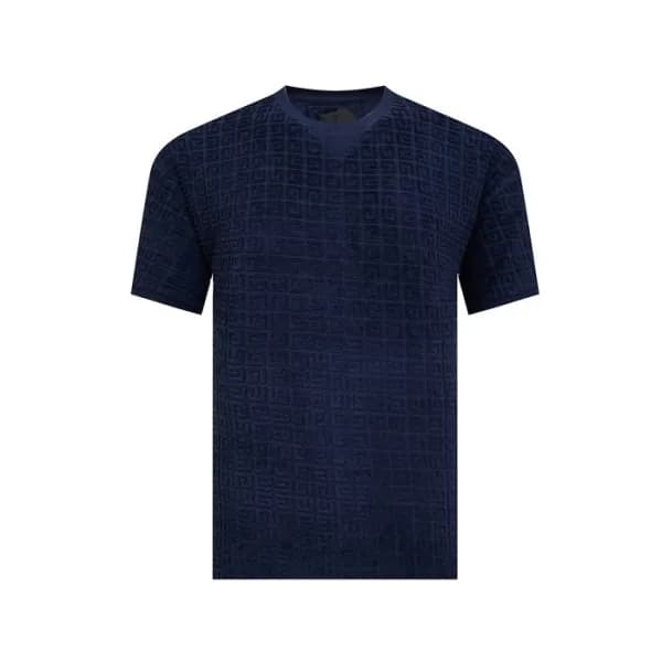 지방시 남성 네이비 반팔 티셔츠 - Givenchy Mens Navy Tshirts - g… - 1