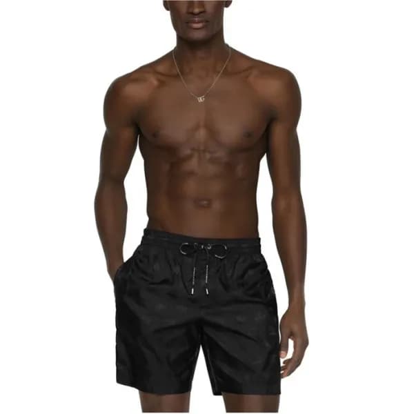 돌체앤가바나 남성 블랙 반바지 - Dolce&Gabbana Mens Black Half-p… - 1