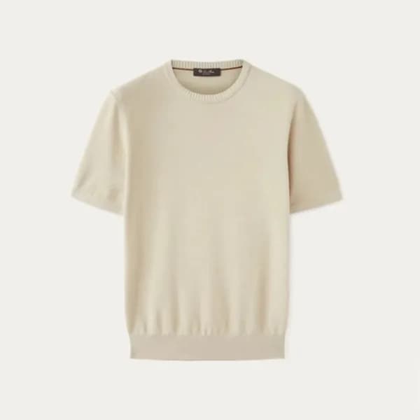 로로피아나 남성 라운드 반팔티 - Loro Piana Mens Round Tshirts -… - 1