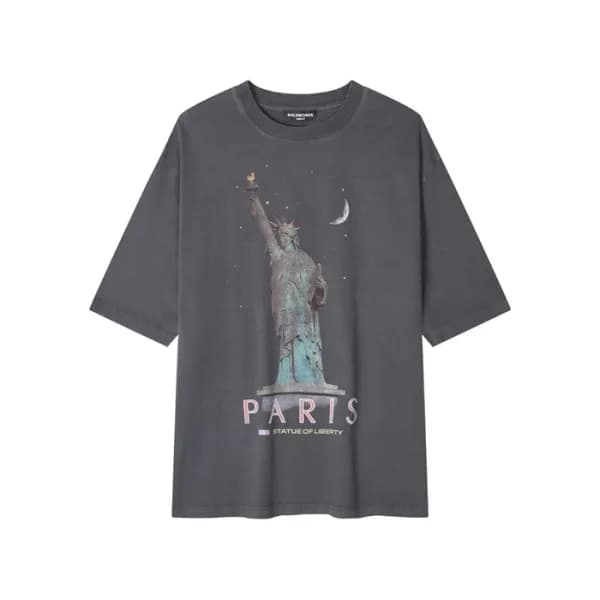 발렌시아가 남성 라운드 반팔 티셔츠 - Balenciaga Mens Round Tshirt… - 1
