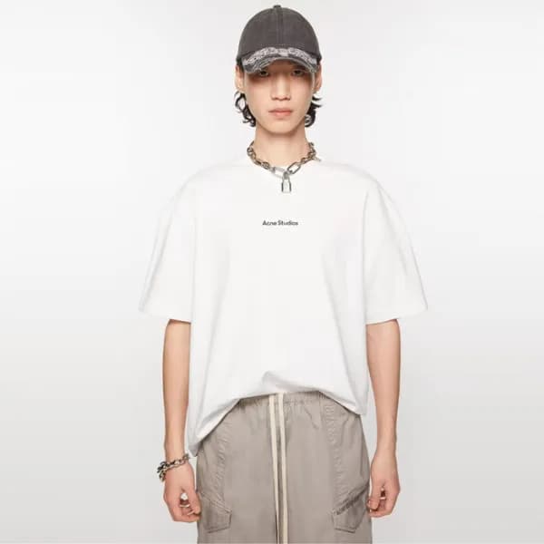 아크네 남/녀 라운드 반팔티 - Acne Unisex Round Tshirt - anc51… - 1