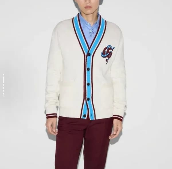 구찌 남성 브이넥 가디건 - Gucci Mens V-neck Cardigan - guc61… - 1