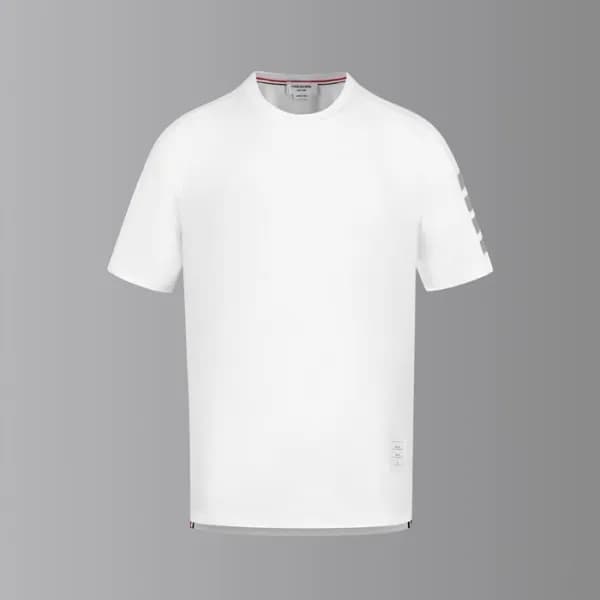 톰브라운 남성 라운드 반팔티 - Thom Browne Mens Round Tshirts -… - 1