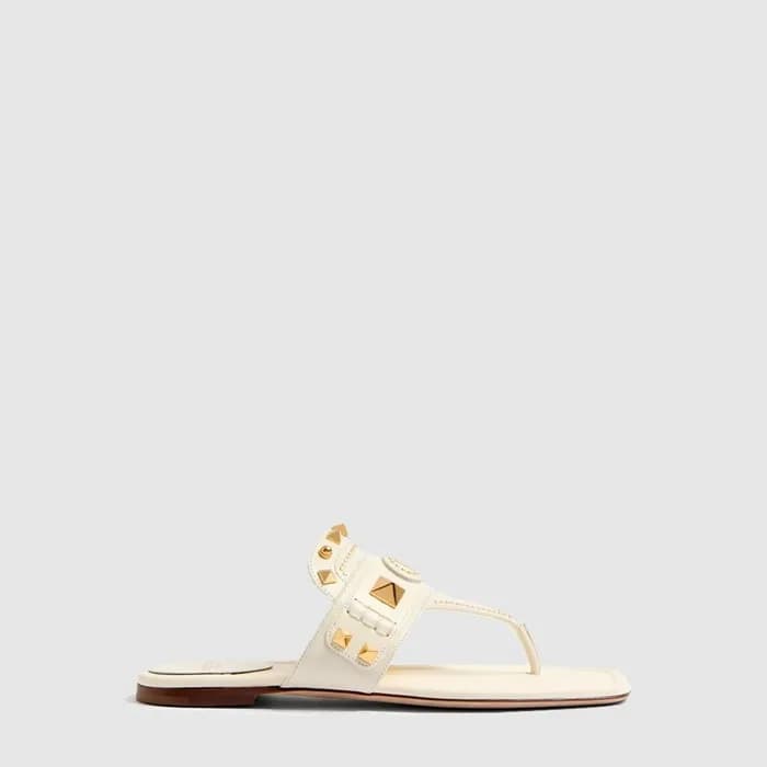 발렌티노 여성 플라스터 캐스터 고트스킨 통 샌들 - Valentino Womens Plas… - 1